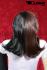 Artificial hair wig black and brown