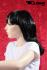 Artificial hair wig black and brown