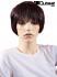 Artificial hair wig darkbrown