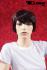 Aubergine short hair wig