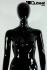 B- Ware Weibliche Schaufensterpuppe faceless black shining