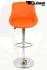 Barhocker orange hhenverstellbar und gepolstert - "Clarissa"
