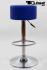 Barstool blue height adjustable round seat classical comfortably padded - "Tan"