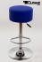 Barstool blue height adjustable round seat classical comfortably padded - "Tan"