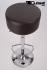 Barstool brown height adjustable round seat classical comfortably padded - "Tan MAX"