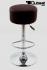 Barstool brown height adjustable round seat classical comfortably padded - "Tan"