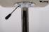 Barstool creme height adjustable with backrest swivel seat top - "Steffen"