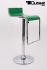 Barstool green height adjustable by gas lift action - "Vanessa"