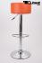 Barstool orange height adjustable round seat classical comfortably padded - "Tan MAX"