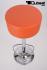 Barstool orange height adjustable round seat classical comfortably padded - "Tan MAX"