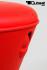 Barstool red height adjustable round and conical seat comfortably padded - "Anja"