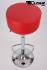 Barstool red height adjustable round seat classical comfortably padded - "Tan MAX"
