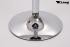 Barstool white height adjustable round seat classical comfortably padded - "Tan MAX"