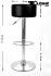 Barstool white height adjustable round seat classical comfortably padded - "Tan MAX"