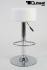 Barstool white height adjustable round seat classical comfortably padded - "Tan"