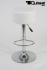 Barstool white height adjustable round seat classical comfortably padded - "Tan"