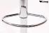 Barstool white height adjustable with backrest 360 swivel seat top - "Tobias"