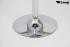Barstool white height adjustable with padded and stitched backrest - "Ron"