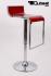 Barstool wine-red height adjustable by gas lift action - "Vanessa"