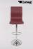 Barstool winered height adjustable with backrest swivel seat top - "Steffen"