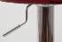 Barstool winered REAL LEATHER height adjustable round seat classical comfortably padded - "Tan"