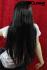 Beautiful black long hair wig