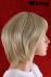 Beautiful, blonde wig with fashionable section