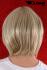 Beautiful, blonde wig with fashionable section