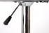 Bistro Table Black, Footrest, Round Wooden Board, Height-Adjustable-