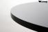 Bistro Table Black, Footrest, Round Wooden Board, Height-Adjustable-