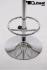 Bistro Table Black Round Tempered Glass Board 102 cm Footrest-
