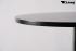 Bistro Table Black Round Wooden Board Footrest- "Konstanz"