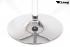 Bistro Table Black Round Wooden Board PVC-coated height-adjustable-