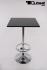 Bistro Table Black Square Wooden Board Footrest- "Mnchen"