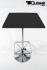 Bistro Table Black Square Wooden Board Footrest- "Mnchen"