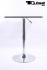 Bistro Table Black, Square Wooden Board, Height-Adjustable-