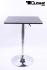Bistro Table Black, Square Wooden Board, Height-Adjustable-