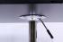 Bistro Table Black, Square Wooden Board, Height-Adjustable-