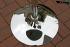 Bistro table gray height completely adjustable by gas lift action-
