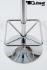 Bistro Table Silver, Footrest, Round Wooden Board, Height-Adjustable-