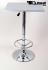 Bistro Table Silver, Footrest, Square Wooden Board, Height-Adjustable-