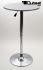 Bistro Table Silver, Round Wooden Board, Height-Adjustable- "Stuttgart"