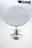 Bistro Table Silver, Round Wooden Board, Height-Adjustable- "Stuttgart"