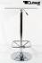 Bistro Table White, Footrest, Square Wooden Board, Height-Adjustable-