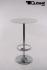 Bistro Table White Round Wooden Board Footrest- "Konstanz"