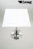 Bistro Table White, Square Wooden Board, Height-Adjustable-"Dsseldorf"