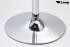 Bistro Table White, Square Wooden Board, Height-Adjustable-"Dsseldorf"
