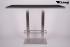 Bistro Tisch schwarz, MDF Platte eckig XXL, 70x 150 cm, 50 kg-
