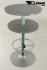 Bistro Tisch silber, 2 Ebenen, h�henverstellbar mit Fu�st�tze- "M�nster" B-WARE