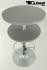 Bistro Tisch silber, 2 Ebenen, h�henverstellbar mit Fu�st�tze- "M�nster" B-WARE